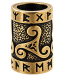 Bartperle Triskele 7mm - Bronze