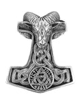 Thorshammer 391 mit Königskette - Silber