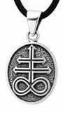 Leviathan Kreuz 414 mit Schlangenkette - Silber