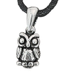 Eule 207 mit Schlangenkette - Silber