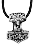 Thorshammer 199 mit Schlangenkette - Silber