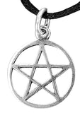 Pentagramm 46 mit Schlangenkette - Silber