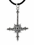 Anhänger 134 Kreuz & Pentagramm - Silber