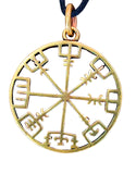 Anhänger 122 A Wikinger Kompass - Bronze