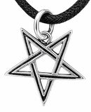 Pentagramm 51 mit Schlangenkette - Silber