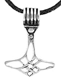 Thorshammer 71 A mit Schlangenkette - Silber