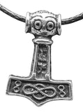 Thorshammer 66 mit Schlangenkette - Silber