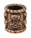Bartperle Thorshammer 8 mm - Bronze