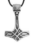Thorshammer 73 mit Schlangenkette - Silber