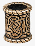 Bartperle Keltenknoten 8 mm - Bronze