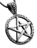 Pentagramm 180 mit Panzerkette - Edelstahl