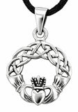 Claddagh 104 mit Schlangenkette - Silber