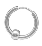 Klappcreole silberne 14 x 2,5 mm - Edelstahl kcsi13