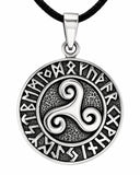 Triskele 328 mit Schlangenkette - Silber