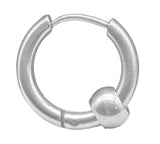 Klappcreole Silber 12 x 2,5 mm - Edelstahl kcsi12