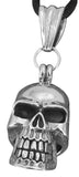 Totenkopf 180 mit Schlangenkette - Silber