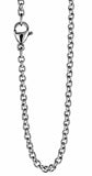 Schlichte Kette 2 mm - silbern - Edelstahl
