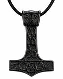 Anhänger 200 Schwarzer Thorshammer - Edelstahl
