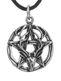 Anhänger 139 Pentagramm mit Hirsch - Silber