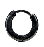 Klappcreole schwarz 8mm - Edelstahl kcschw01