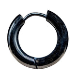 Klappcreole schwarz 10mm - Edelstahl kcschw07
