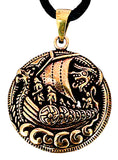 Anhänger 153 Wikinger-Schiff - Bronze