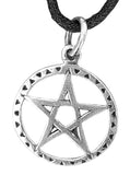 Pentagramm 47 mit Schlangenkette - Silber