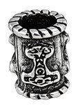 Bartperle Thorshammer 6mm - Silber