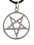 Pentagramm 53 mit Schlangenkette - Silber