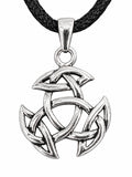 Keltischer Knoten 107 mit Schlangenkette - Silber