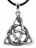 Keltenknoten 325 mit Schlangenkette - Silber