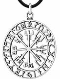 Wikinger Kompass 281 mit Schlangenkette - Silber