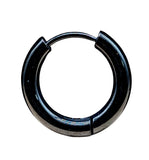Klappcreole schwarz 12mm - Edelstahl kcschw08