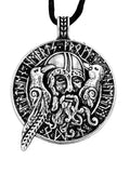 Anhänger 294 Odin mit Raben - Silber