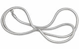 Schlangenkette 2 mm - hell - Silber