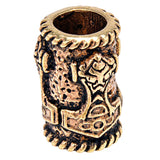 Bartperle Thorshammer 5 mm - Bronze