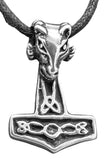 Thorshammer 67 mit Korbkette - Silber