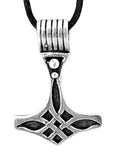 Thorshammer 72 mit Schlangenkette - Silber