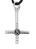 Kreuz 65 mit Schlangenkette - Silber