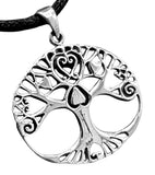 Lebensbaum 99 mit Schlangenkette - Silber