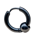 Klappcreole schwarz 10 x 2,5 mm - Edelstahl kcschw11