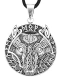 Anhänger 407 Wolfskopf - Silber