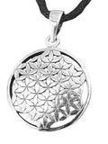 Blume des Lebens 96 B mit Schlangenkette - Silber