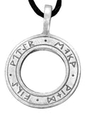 Anhänger 10 Runenkreis - Zinn