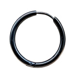 Klappcreole schwarz 20mm (kcschw06) - Edelstahl kcschw06