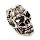 Bartperle Totenkopf 6 mm - Bronze