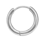 Klappcreole silbern 12mm - Edelstahl kcsi03