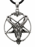 Pentagramm 230 mit Korbkette - Silber
