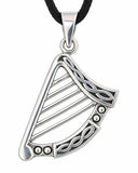 Anhänger 359 Keltische Harfe - Silber