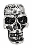 Bartperle Totenkopf - Silber